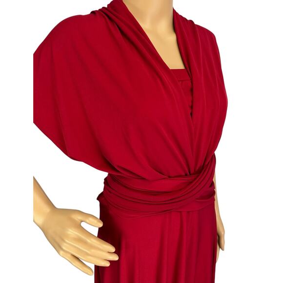 NWT Ashley Stewart 10 Way Infinity Dress Red Plus Size 1X - Picture 10 of 11